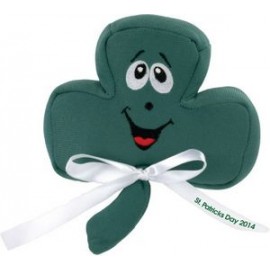 Promotional 5" Shamrock with Ribbon and One Color Imprint