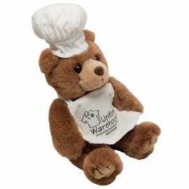 Personalized 8" Chef Bear Stuffed Animal w/One Color Imprint
