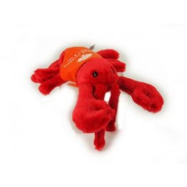 Customized 8" Lester Lobster Stuffed Animal w/Bandana & One Color Imprint