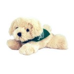 8" Bailie Golden Retriever Stuffed Dog w/Bandana & One Color Imprint with Logo