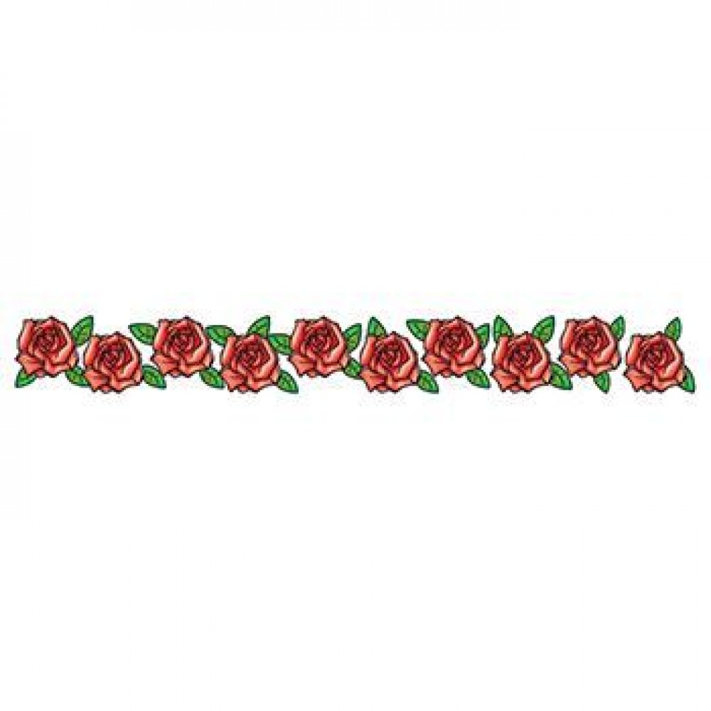 Band of Roses Temporary Tattoo Custom Imprinted Band of Roses Temporary Tattoo Custom Imprinted