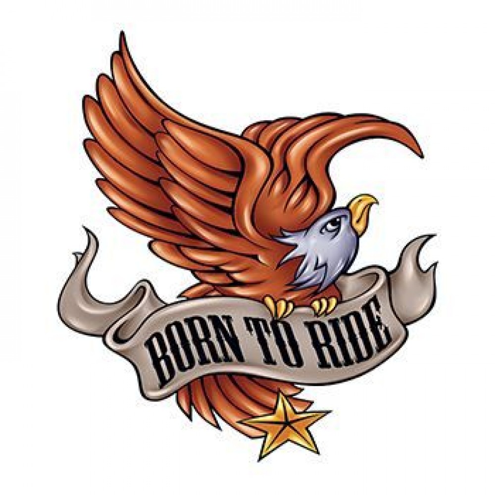 Born To Ride Temporary Tattoo Logo Printed Born To Ride Temporary Tattoo Logo Printed