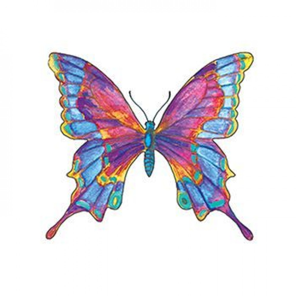 Multicolored Butterfly Temporary Tattoo Custom Personalized Multicolored Butterfly Temporary Tattoo Custom Personalized