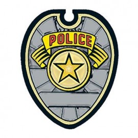 Customized Police Badge Temporary Tattoo
