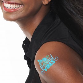 Logo Branded 2" x 3" Custom Glitter Temporary Tattoos