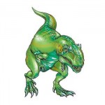 Custom Personalized T-Rex Dinosaur Temporary Tattoo