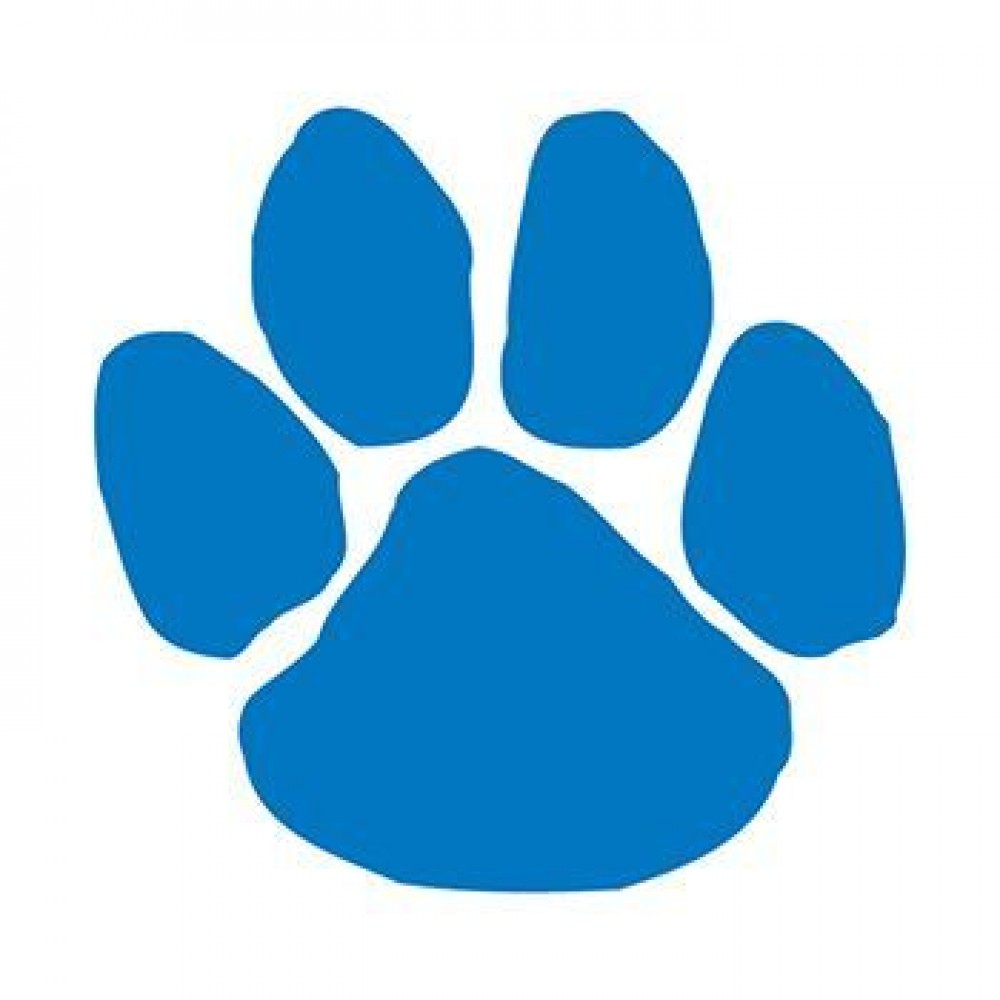 Blue Paw Print Temporary Tattoo Logo Printed Blue Paw Print Temporary Tattoo Logo Printed