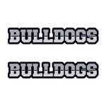 Bulldogs Text Temporary Tattoo Custom Imprinted