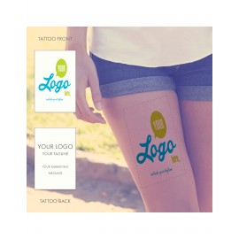 Promotional 4" x 6" Custom Classic Temporary Tattoo