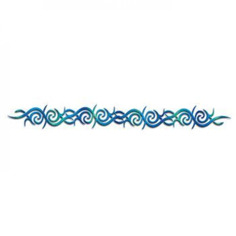 Blue Tribal Band Temporary Tattoo Logo Printed Blue Tribal Band Temporary Tattoo Logo Printed