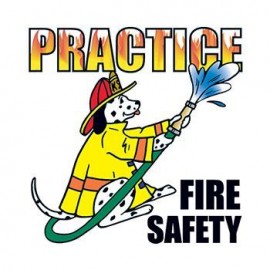 Personalized Practice Fire Safety Temporary Tattoo