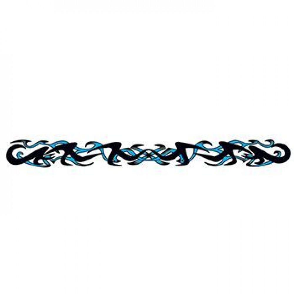 Black and Blue Tribal Band Custom Personalized Black and Blue Tribal Band Custom Personalized