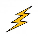 Custom Personalized Lightning Bolt Temporary Tattoo
