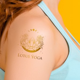 Customized 3" x 3" Custom Metallic Temporary Tattoo  Customized 3" x 3" Custom Metallic Temporary Tattoo