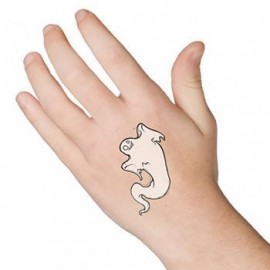 2" x 2" Custom Glow-In-The-Dark Temporary Tattoos with Logo