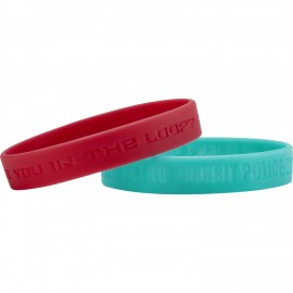 Debossed Silicone Wristband with Logo