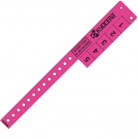Multi-Tab Vinyl Wristband with 5 Tabs with Logo