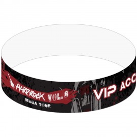 3/4" Full Color Tyvek Wristband with Logo