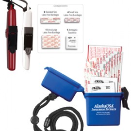 Customized "EZ Carry Kit 3" 13 Piece Healthy Living Pack w/Breakaway & Adjustable Neck Lanyard