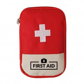 Promotional First Aid Traveler Kit Bags  600D Oxford Fabric with One Color Screen Print