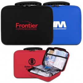 Promotional 110pc OSHA Compliant First Aid Kit in Easy Carry EVA Zipper Case (Factory Direct - 10-12 Weeks Ocean
