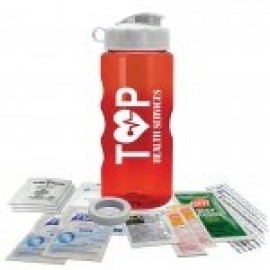 Promotional 22 Oz. Tritan Bottle Survival Kit - Drink Thru Lid