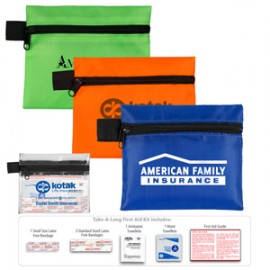 Promotional "Tag-A-Long" 7 Piece First Aid Kit