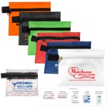 "Safe Helper" 8 Piece Hand Sanitizer Healthy Living Pack in Zipper Pouch with Logo