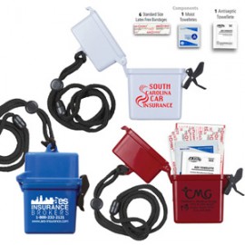 "EZ Carry Kit 1" 9 Piece Healthy Living Pack w/Breakaway & Adjustable Neck Lanyard with Logo