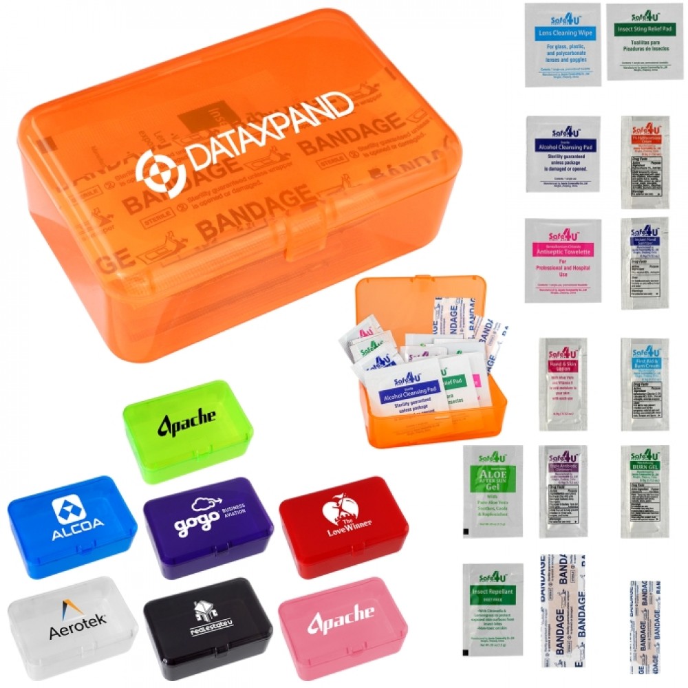 Colorful First Aid Box Custom Imprinted