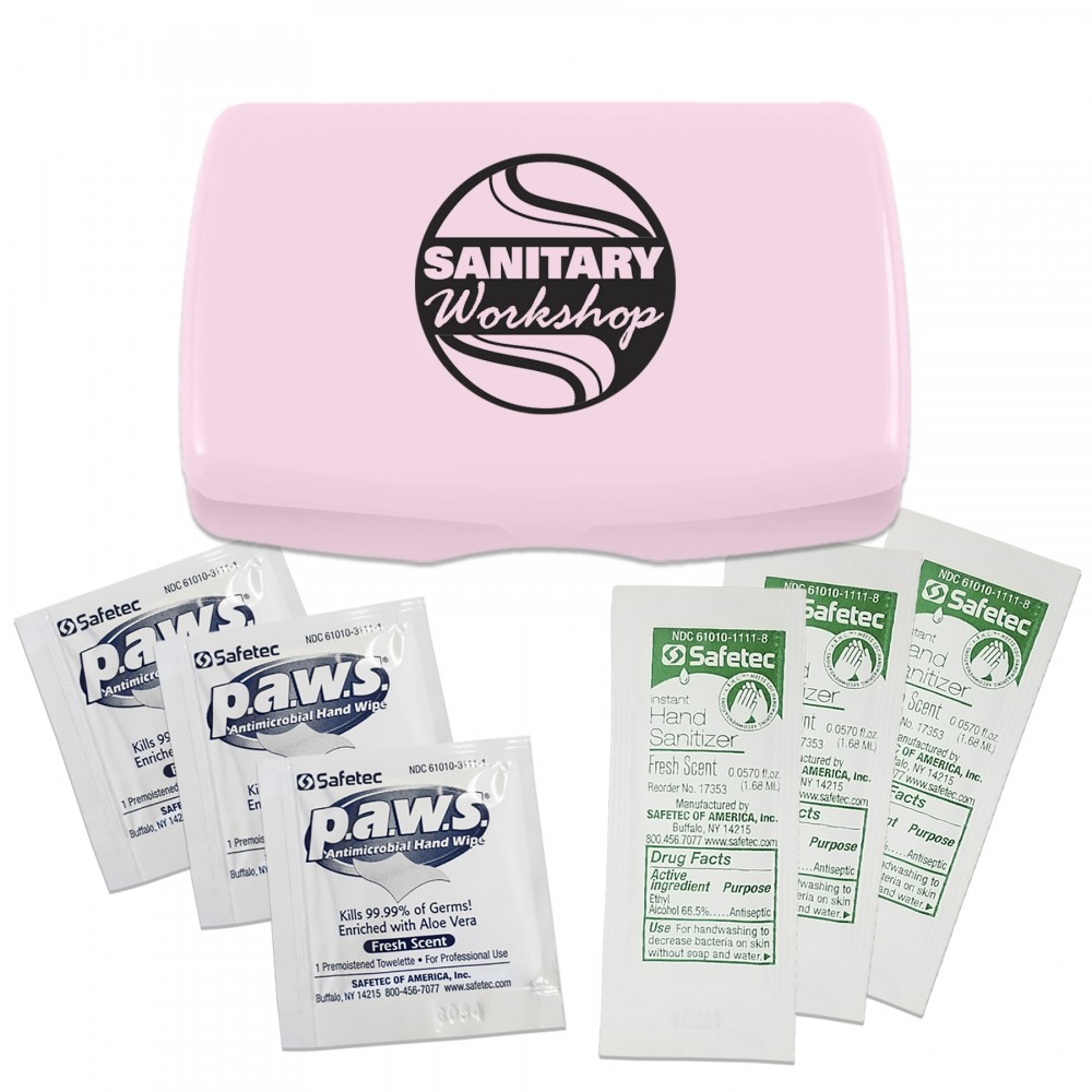 Logo Branded Antimicrobial & Sanitizer Kit