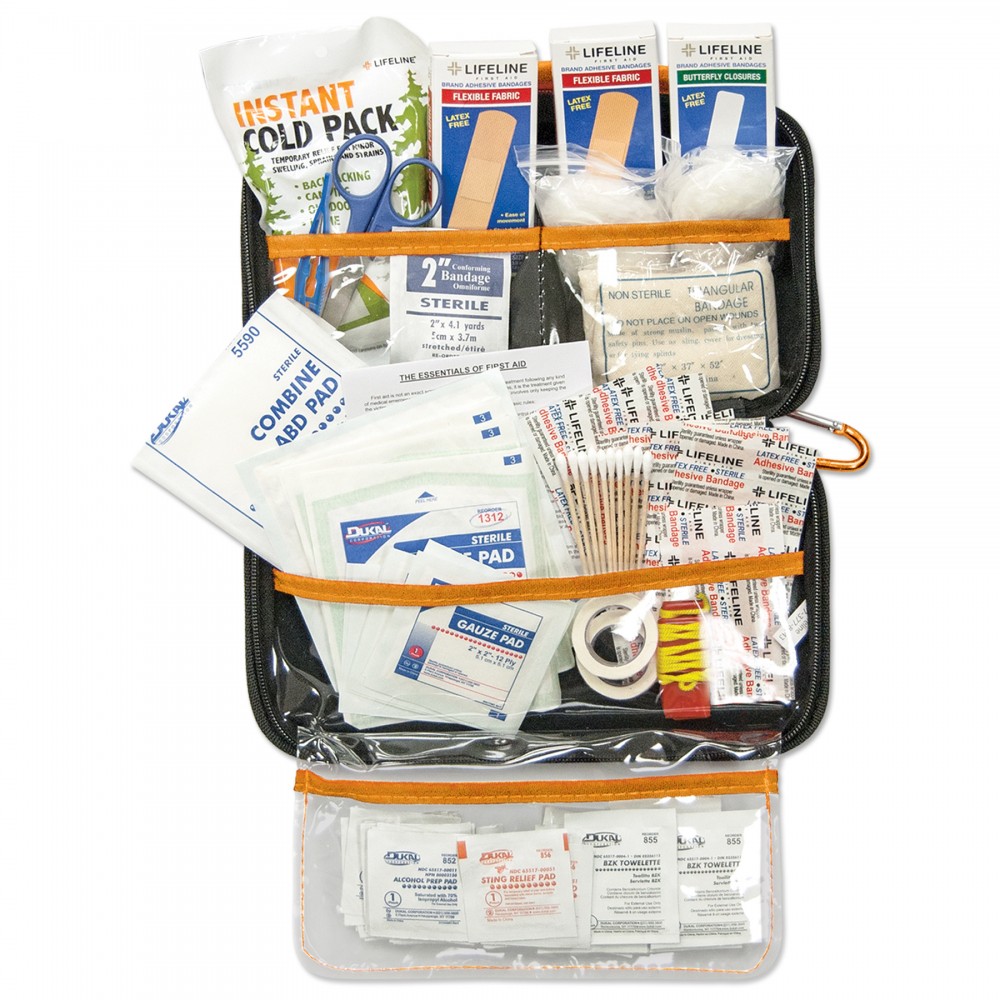 Customized Lifeline AAA Realtree Deluxe Hard Shell Foam First Aid Kit, 121 Piece