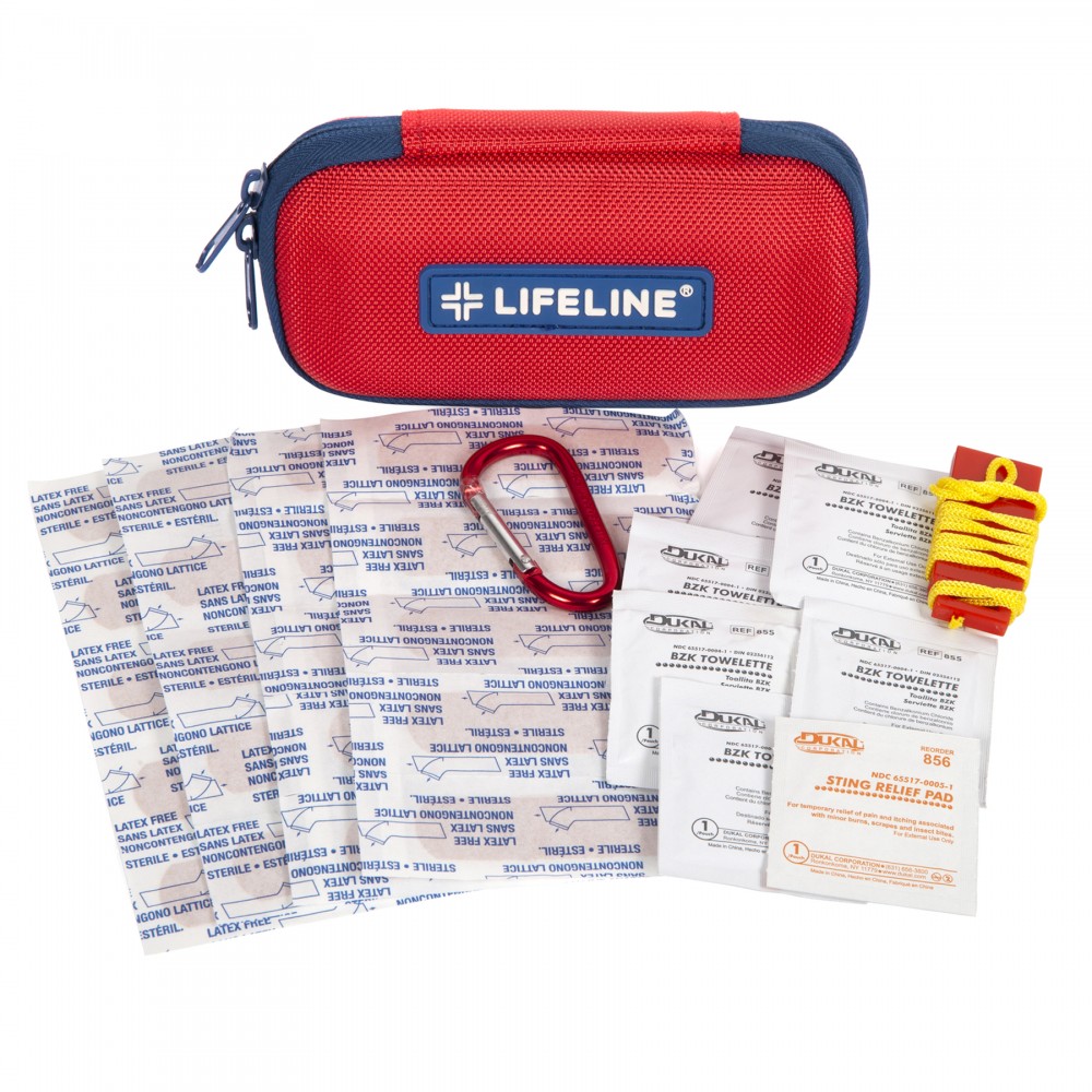 Personalized Lifeline AAA Small Hard-Shell Foam First Aid Kit