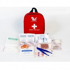 64 Pieces Pocket First Aid Kit with Logo