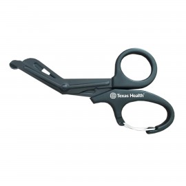 Logo Branded 7.5" Medical Scissors with Built in Carabiner EMT and Trauma Shears Non-Stick Blades