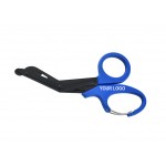 7.5" Bandage Shears Medical EMT Trauma Scissors with Carabiner with Logo