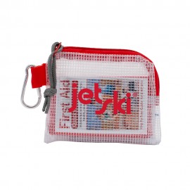 Custom Outdoor Safety & First Aid Kit In A Zippered Clear Nylon Bag