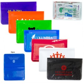 "Heal-on-the-Go XL" 15 Piece Economy Healthy Living Pack in Colorful Vinyl Pouch with Logo
