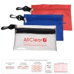 "All-You-Need" 28 Piece Multiple Bandage Healthy Living Pack in Supersized Zipper Pouch with Logo