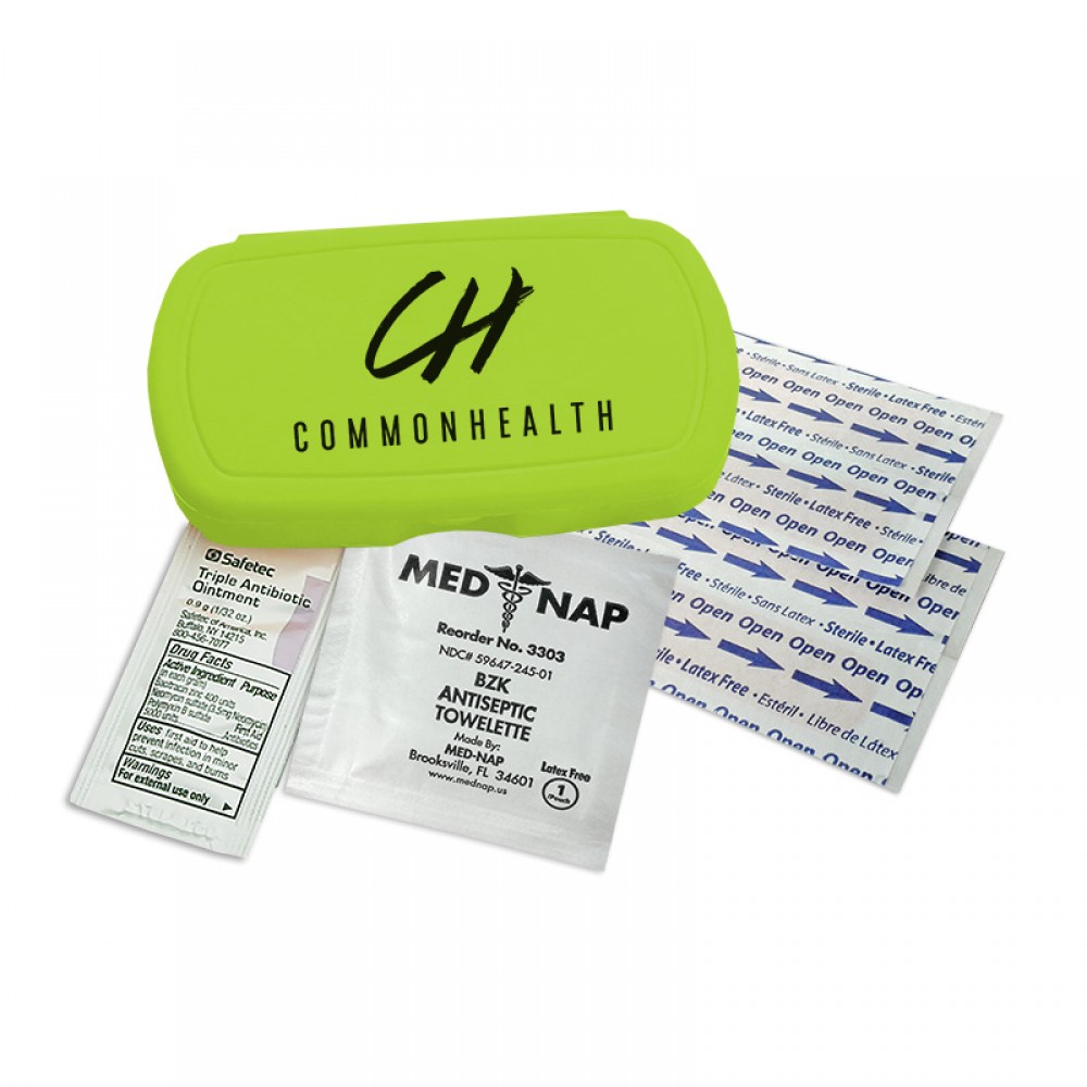 Compact First Aid Kit with Logo