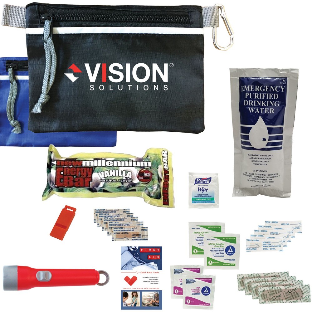Disaster Prep Emergency Safety Kit with Logo