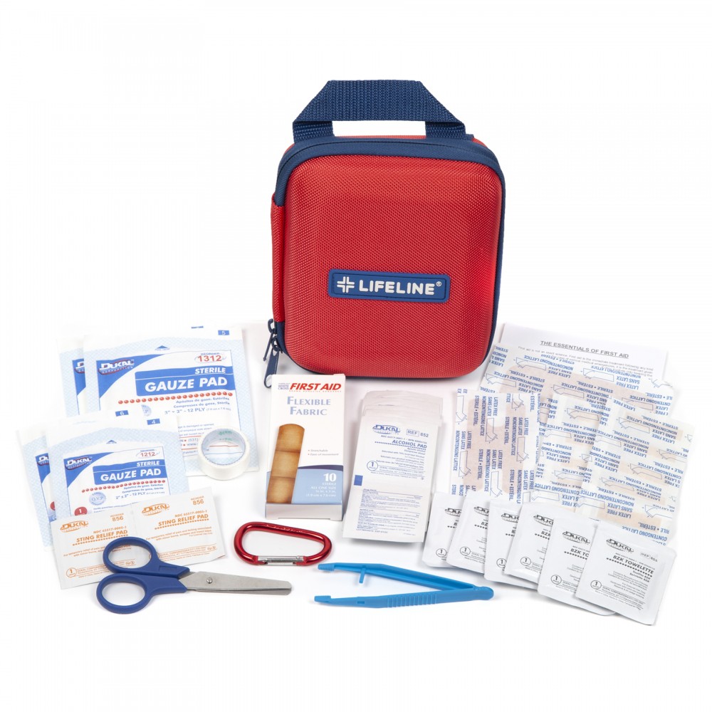 Customized Lifeline AAA Medium Hard-Shell Foam First Aid Kit, 53 Piece