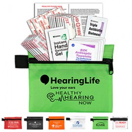 "Altair" 26 Piece First Aid Kit in Zipper Pouch with Logo
