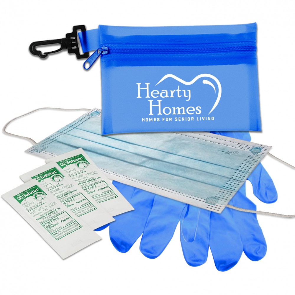 Logo Printed Zip Tote Essential Kit Logo Printed Zip Tote Essential Kit