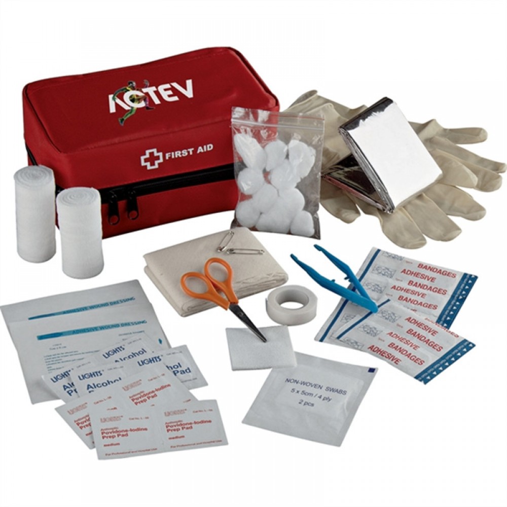 Stay Safe 42 Piece Travel First Aid Kit Custom Branded Stay Safe 42 Piece Travel First Aid Kit Custom Branded