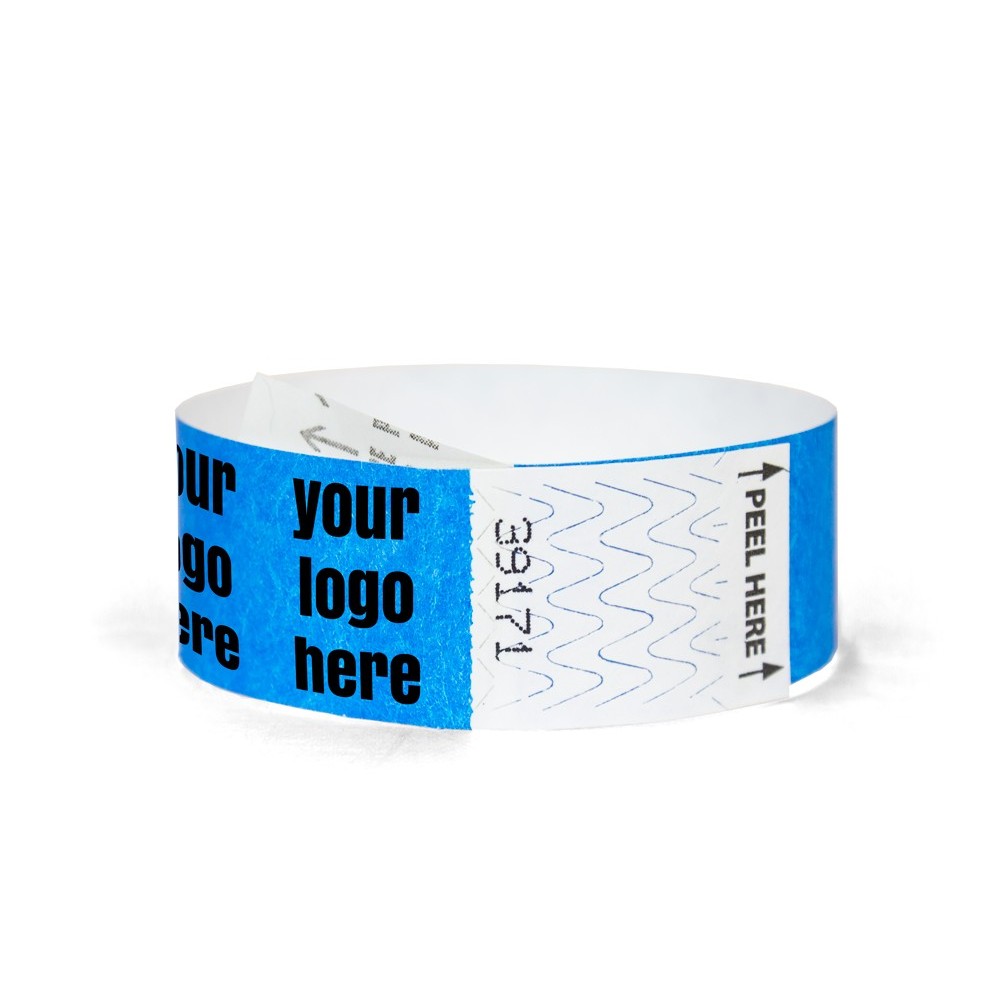 1" Tyvek Tab-Free Custom Wristbands Custom Branded 1" Tyvek Tab-Free Custom Wristbands Custom Branded