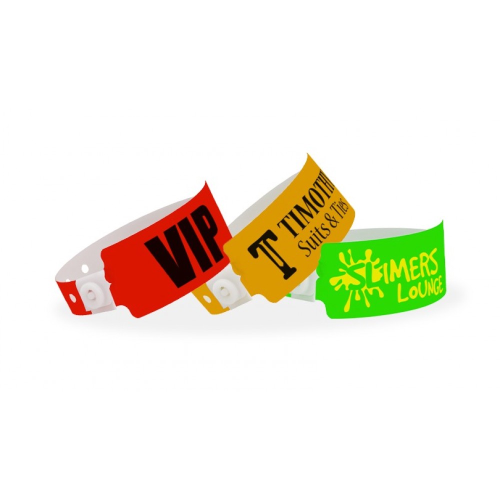 Plastic Wide Custom Wristbands Logo Printed Plastic Wide Custom Wristbands Logo Printed