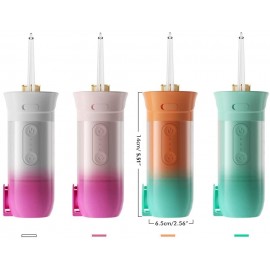 Logo Branded USB Rechargeable Cordless Water Flosser Portable Oral Irrigator Tooth Cleaner Kit