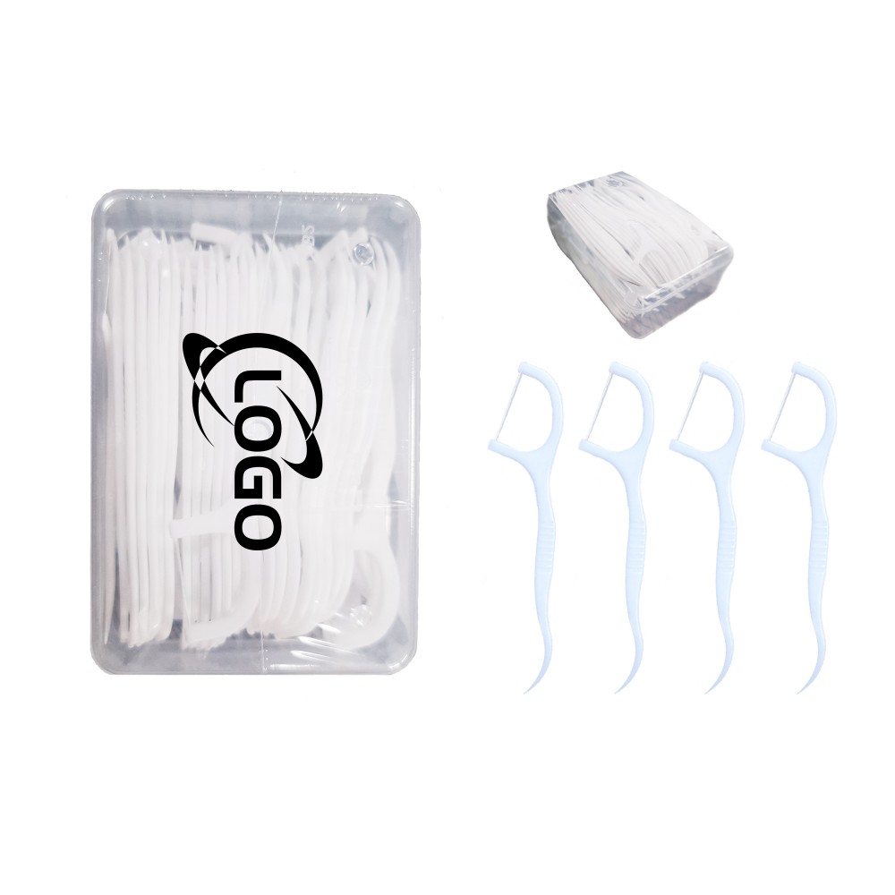 Personalized 50pcs Per Box Individually Wrapped Dental Floss Boxes
