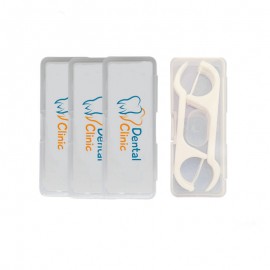 Custom Oral Care 10pcs Portable Private Label Mint Flavored Container Flosser Dispenser Case Dental Floss